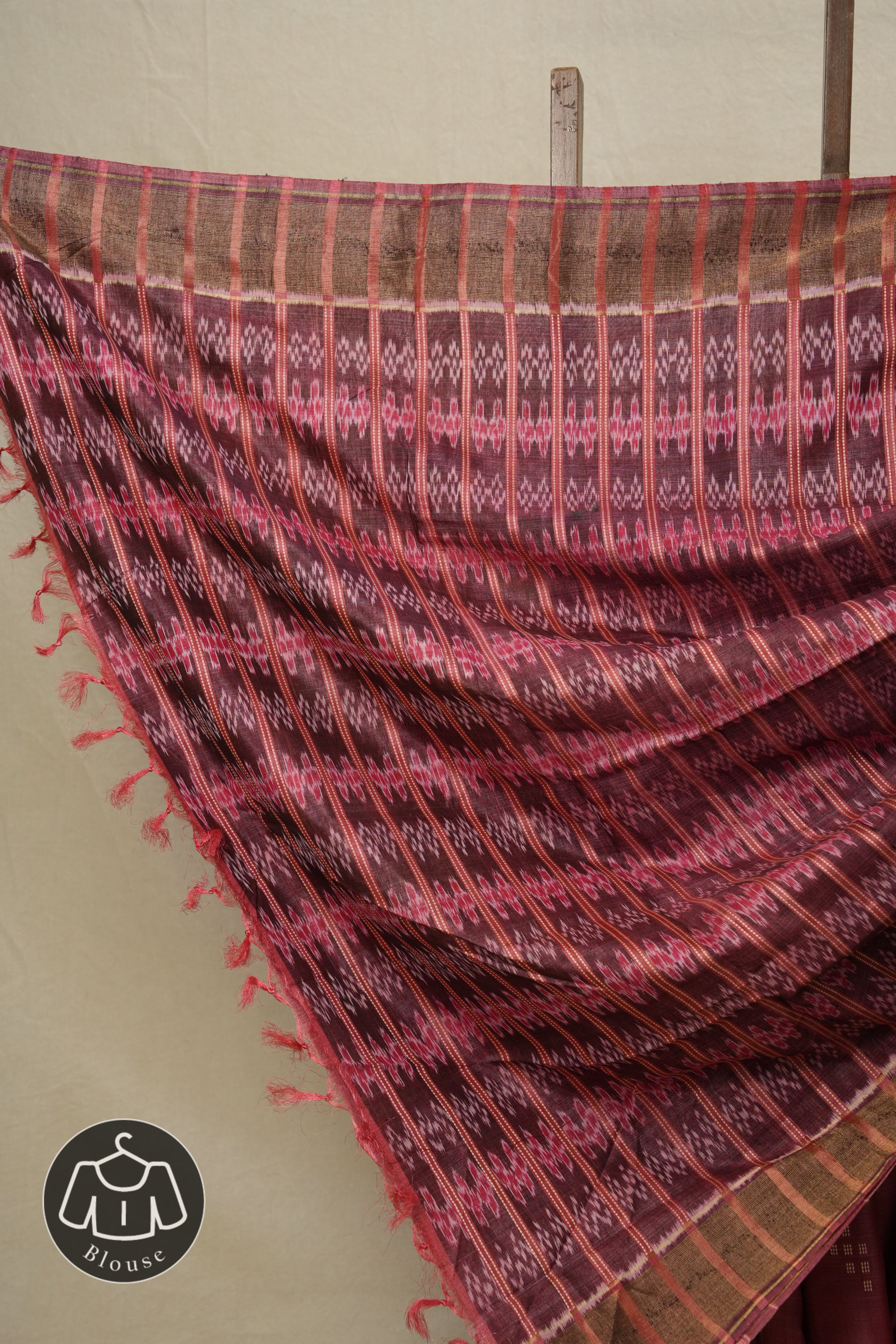 Pink Tussar Silk Saree - SRPTSS59-PI