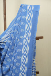 Blue HBP Cotton Saree - SRBCS3487