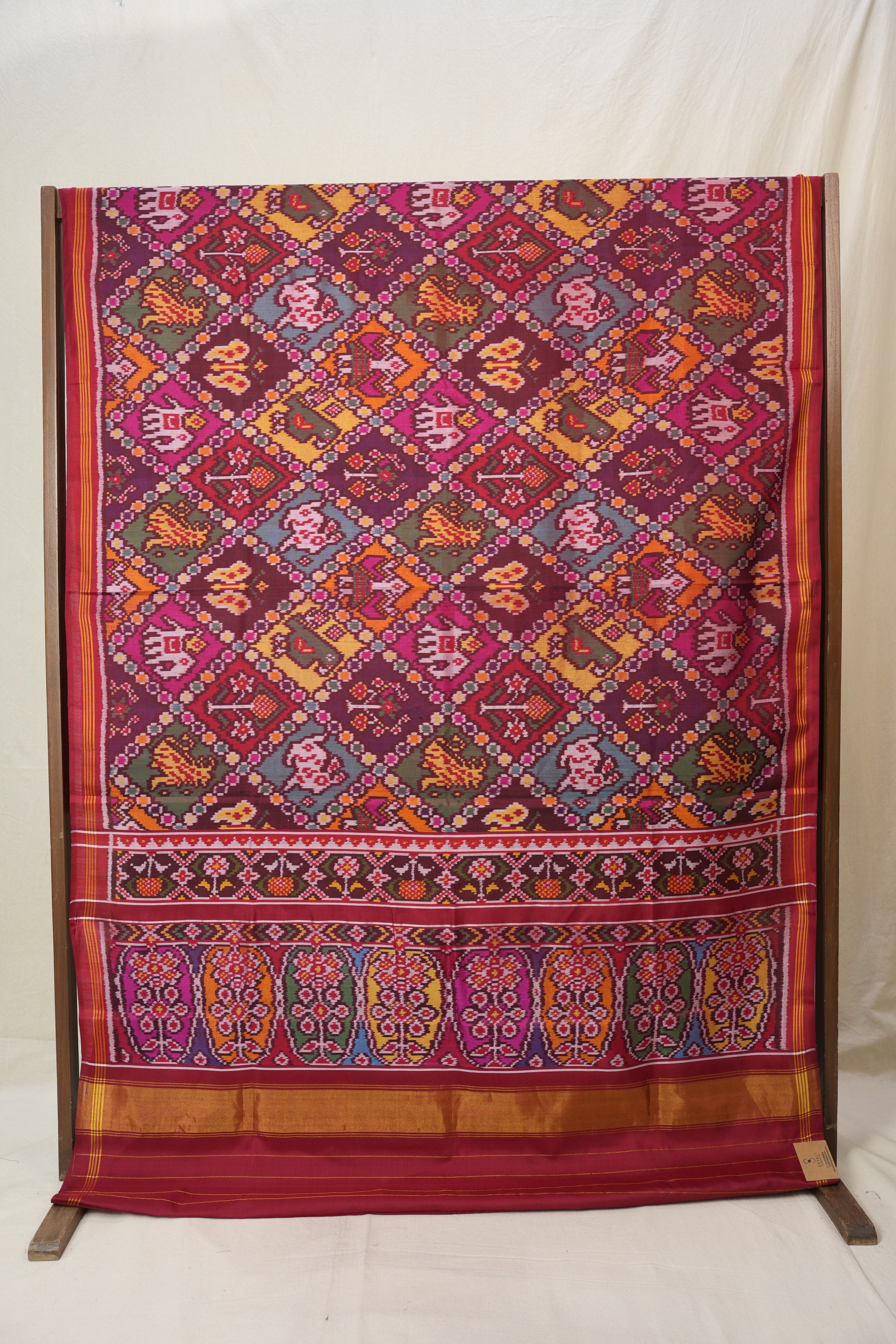 Red Rajkot Patola Silk Saree - SRRRPSS586