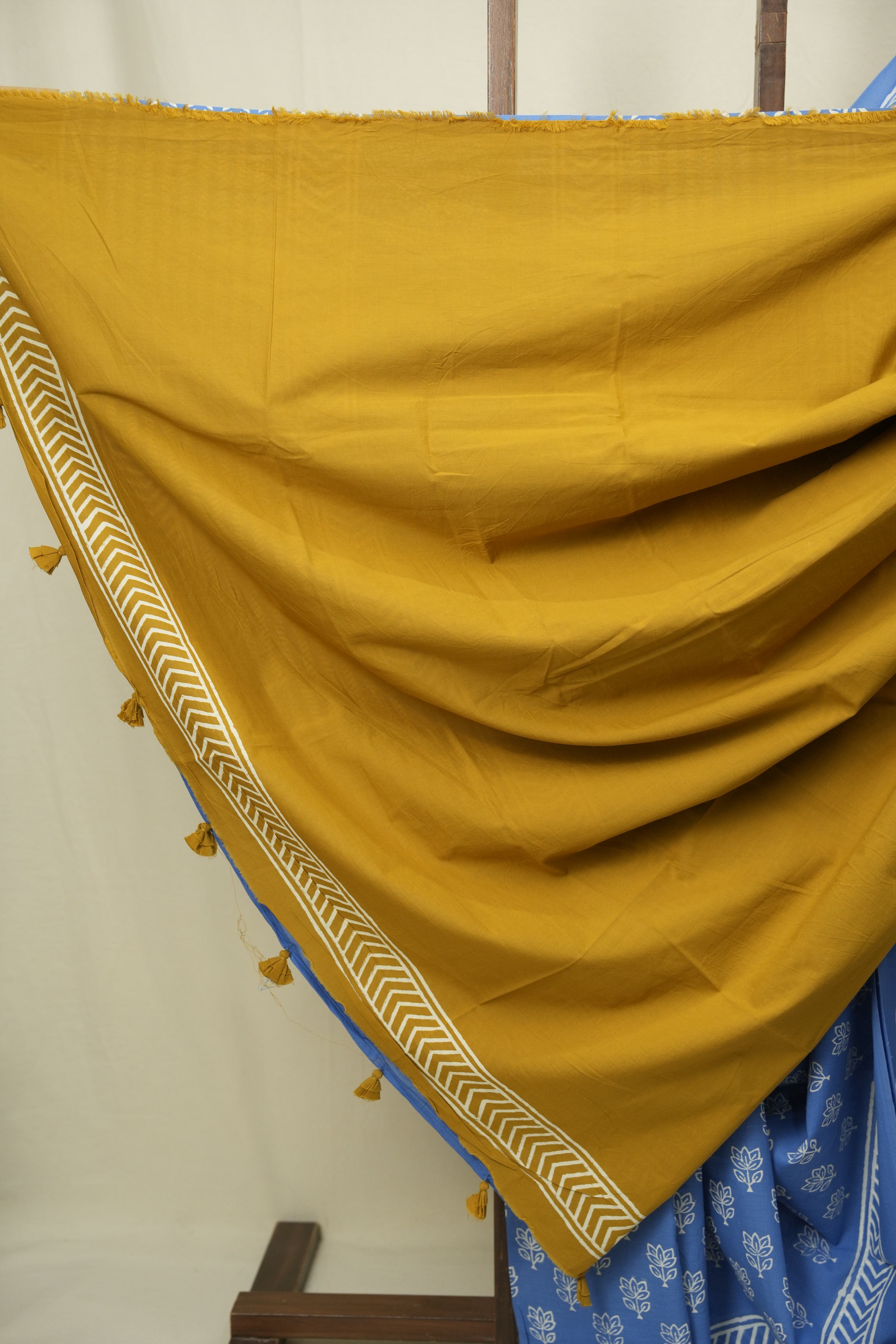 Blue HBP Cotton Saree - SRBCS3487