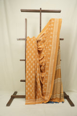 Orange HBP Cotton Saree - SROCS3486