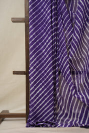 Violet Cotton Leheriya Saree - SRVMCLS286