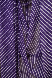 Violet Cotton Leheriya Saree - SRVMCLS286