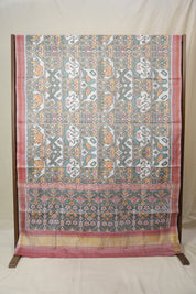 White Rajkot Patola Silk Saree - SRWRPSS583