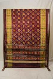 Maroon Rajkot Patola Silk Saree - SRMRPSS584