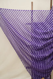 Violet Cotton Leheriya Saree - SRVMCLS286