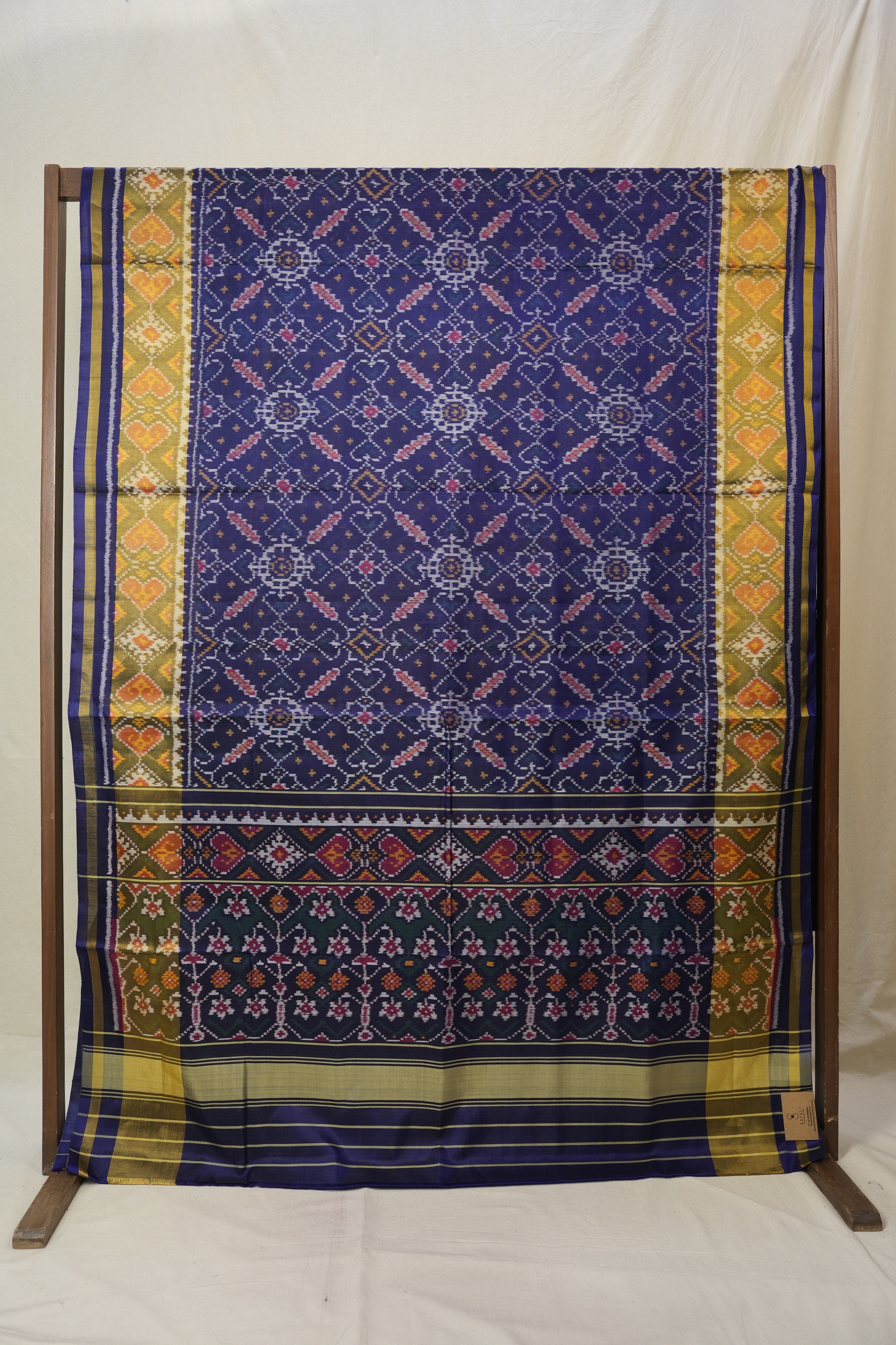 Royal Blue Rajkot Patola Silk Saree - SRRBRPSS579