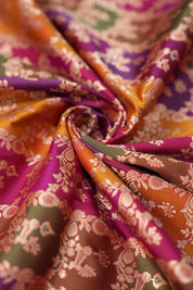 Multicolor Banarasi Silk Saree - Saavari - SSMBSS53