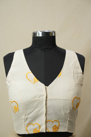 Cream Cotton Blouse - SRCCB22
