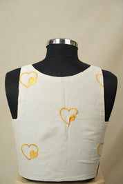 Cream Cotton Blouse - SRCCB22
