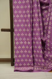 Purple HBP Cotton Saree - SRPCS3484