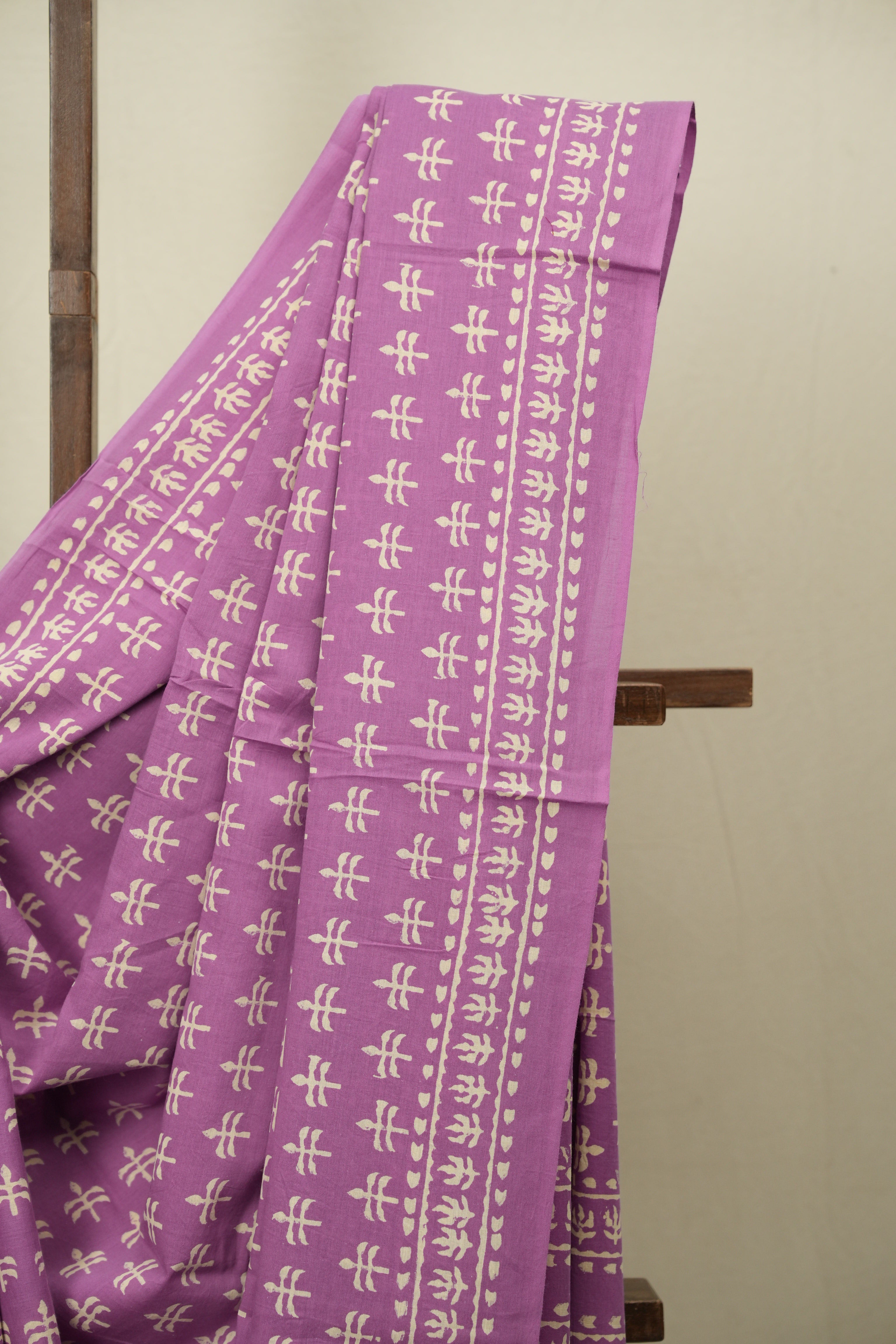 Purple HBP Cotton Saree - SRPCS3484