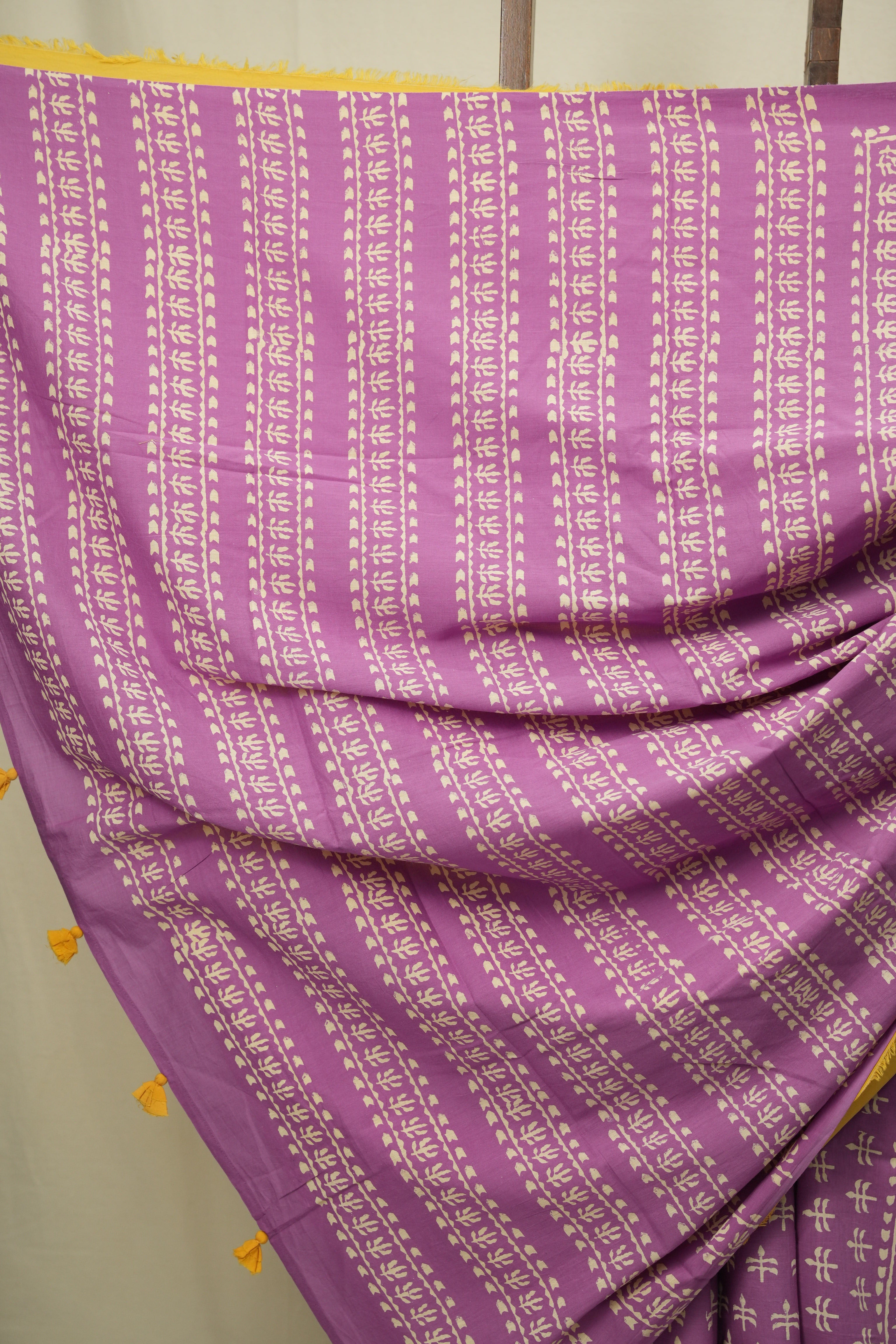 Purple HBP Cotton Saree - SRPCS3484