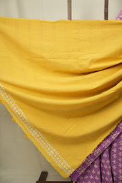 Purple HBP Cotton Saree - SRPCS3484