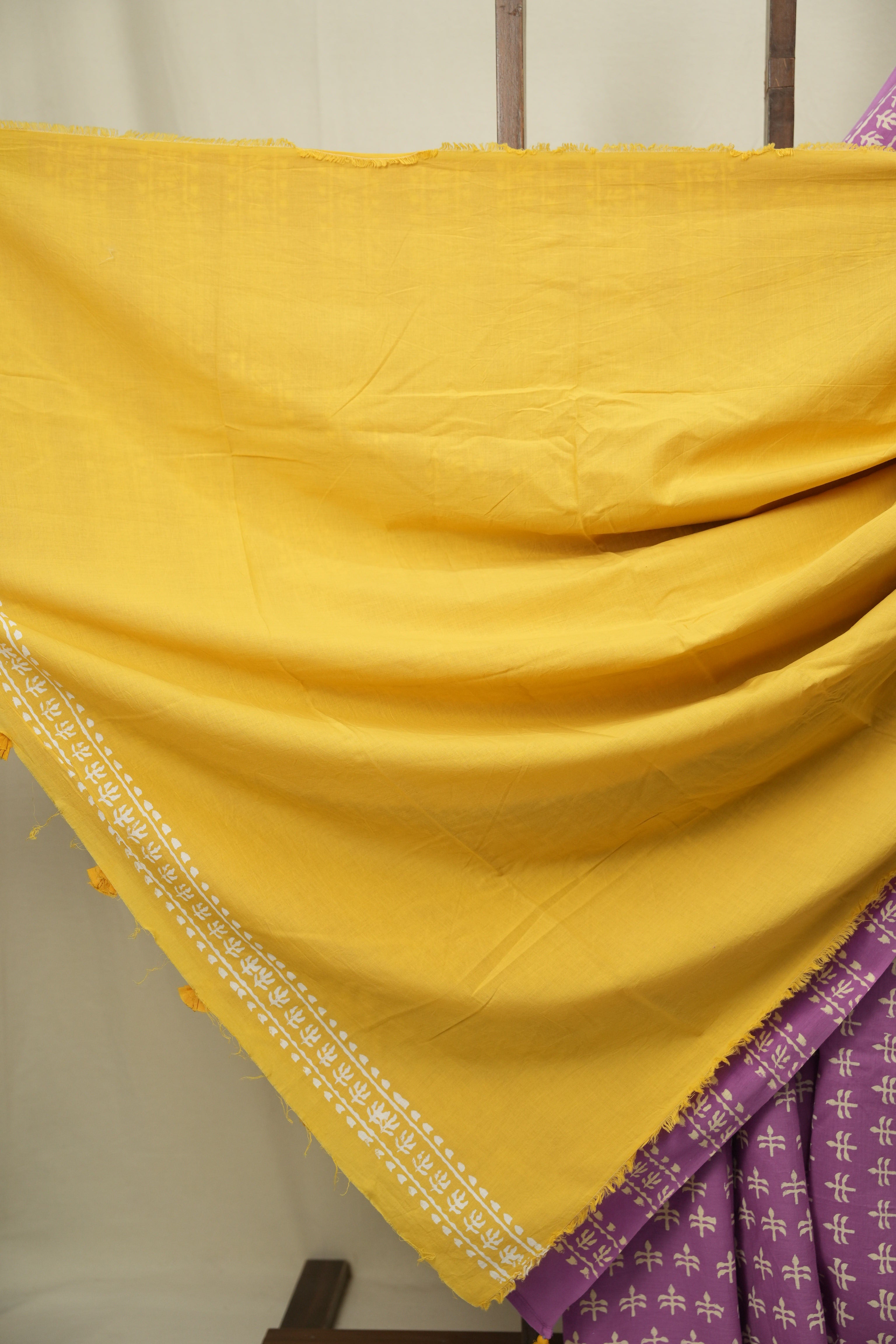 Purple HBP Cotton Saree - SRPCS3484