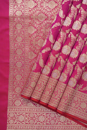 Pink Banarasi Silk Saree - Saavari - SSPBSS56