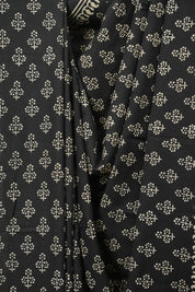 Black HBP Cotton Saree - SRBCS3482