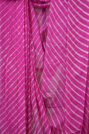 Pink Cotton Leheriya Saree - SRPMCLS287