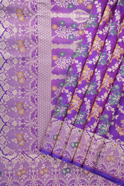 Two Tone Purple Banarasi Silk Saree - Saavari - SSTTPBSS68