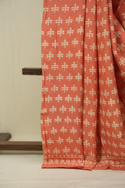 Peach HBP Cotton Saree - SRPCS3483