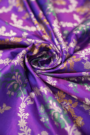 Two Tone Purple Banarasi Silk Saree - Saavari - SSTTPBSS68