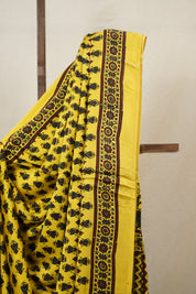 Yellow HBP Modal Silk Saree - SRYMSS527
