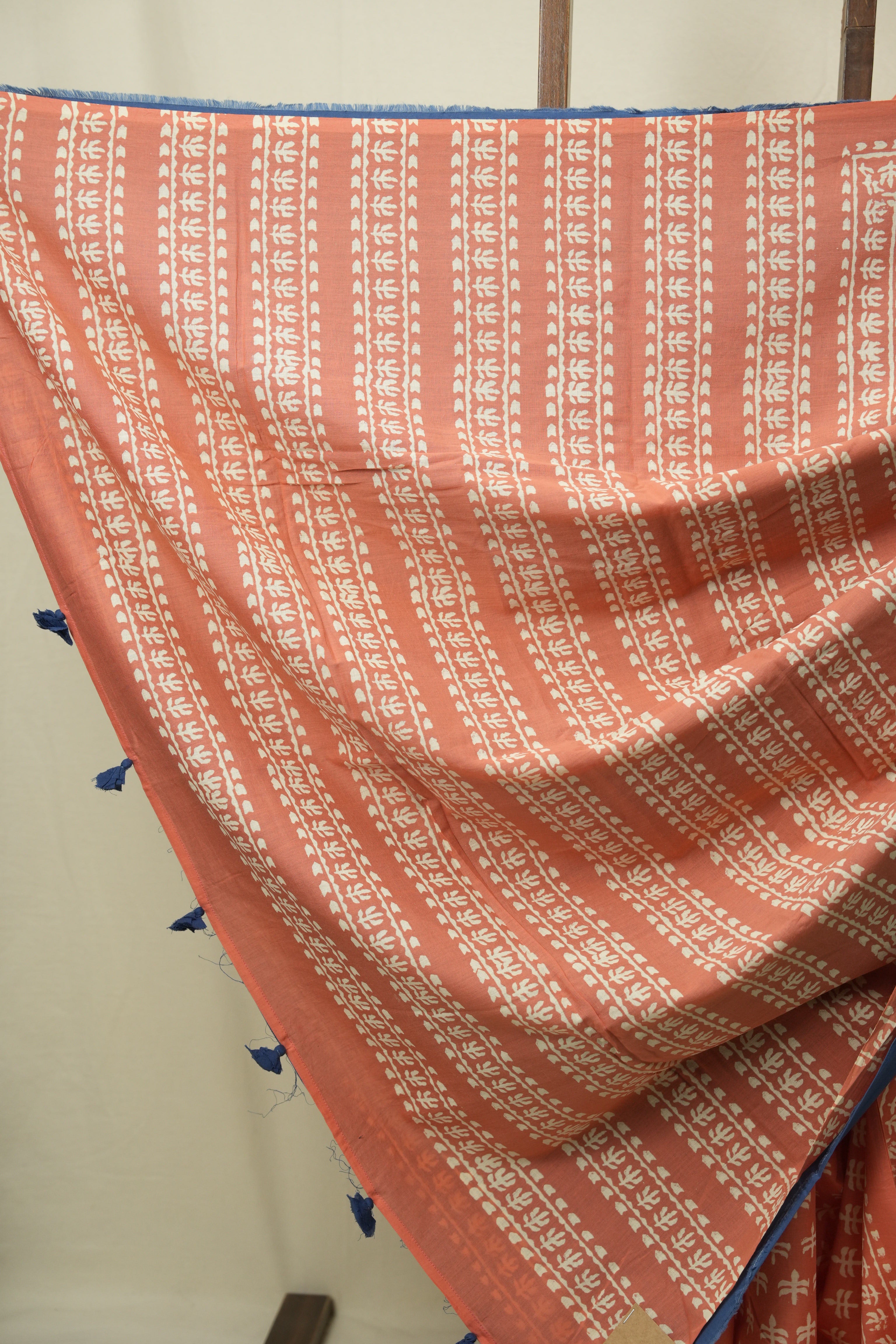 Peach HBP Cotton Saree - SRPCS3483