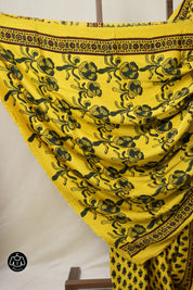 Yellow HBP Modal Silk Saree - SRYMSS527