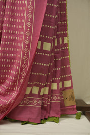 Pink HBP Cotton Saree - SRPCS3480