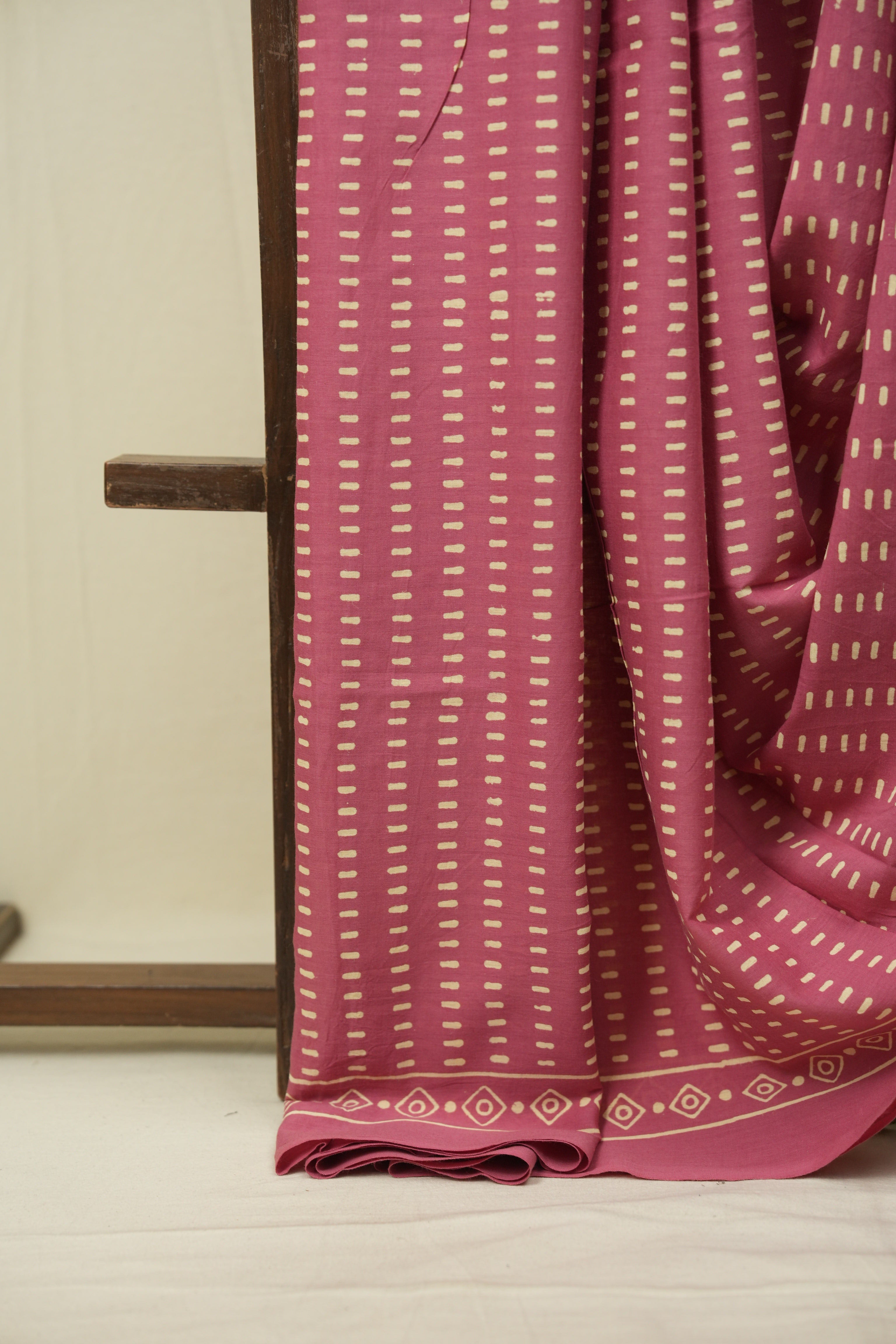 Pink HBP Cotton Saree - SRPCS3480