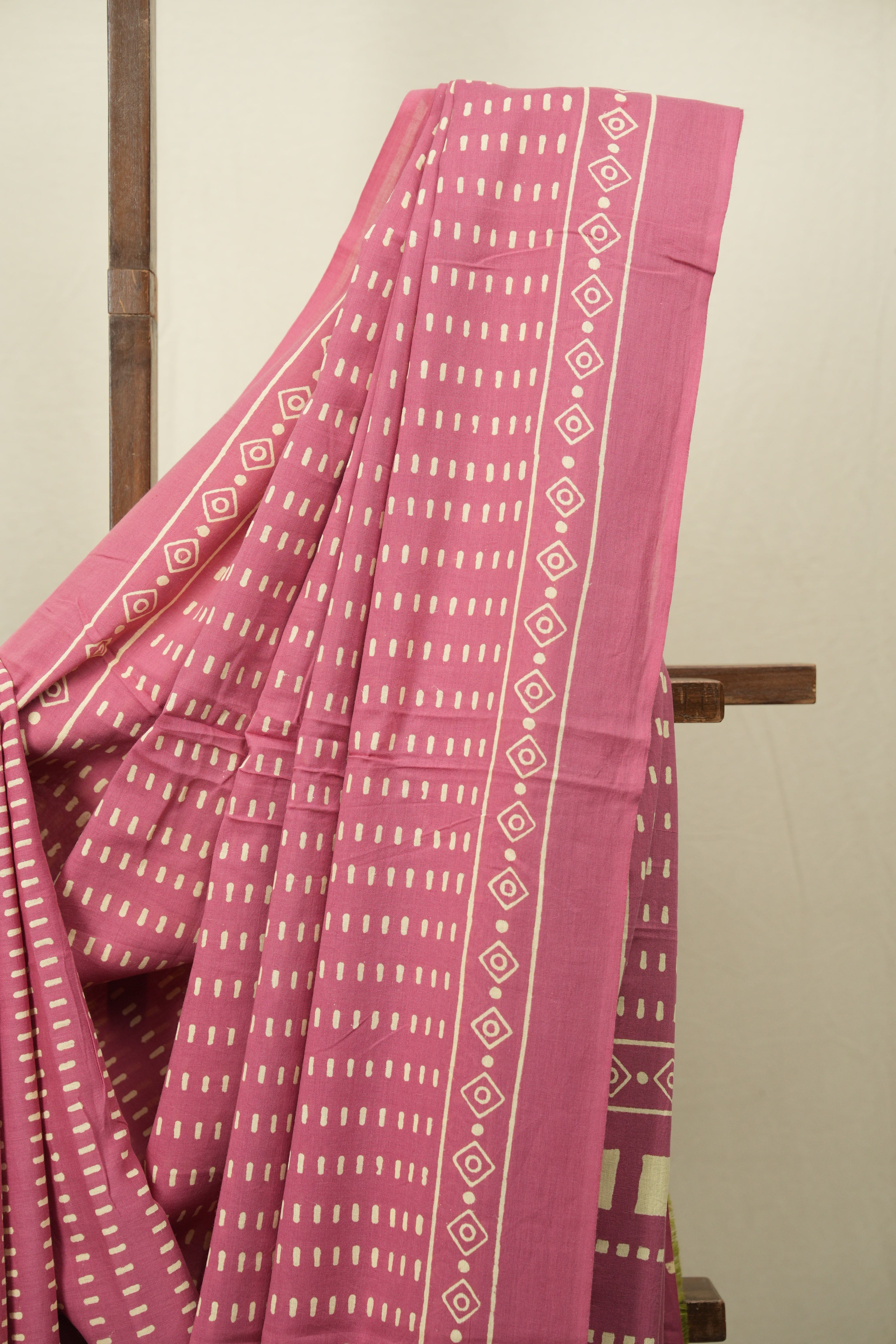 Pink HBP Cotton Saree - SRPCS3480