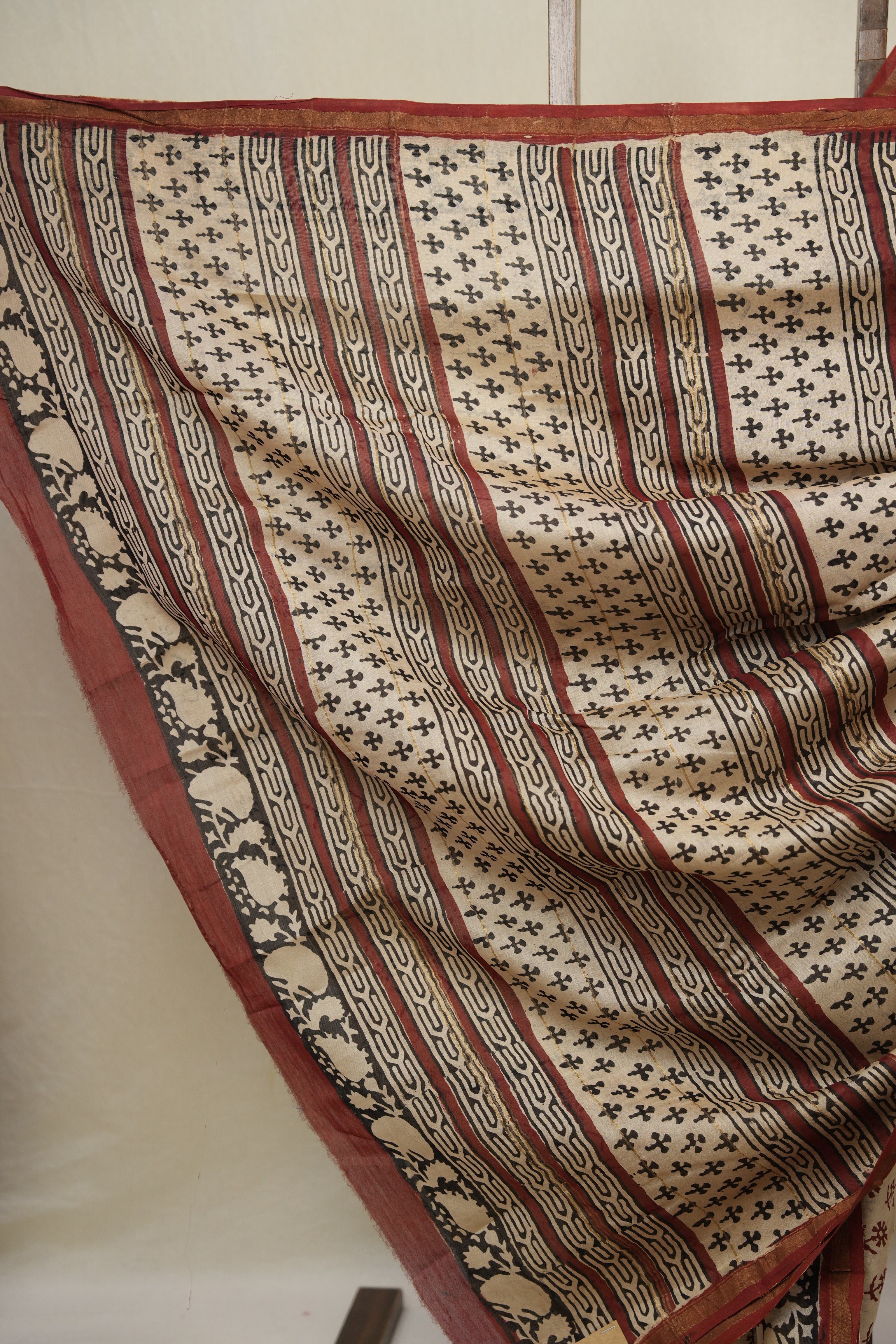 Beige HBP Cotton Silk Saree With Chanderi Border - SRBCSS1621