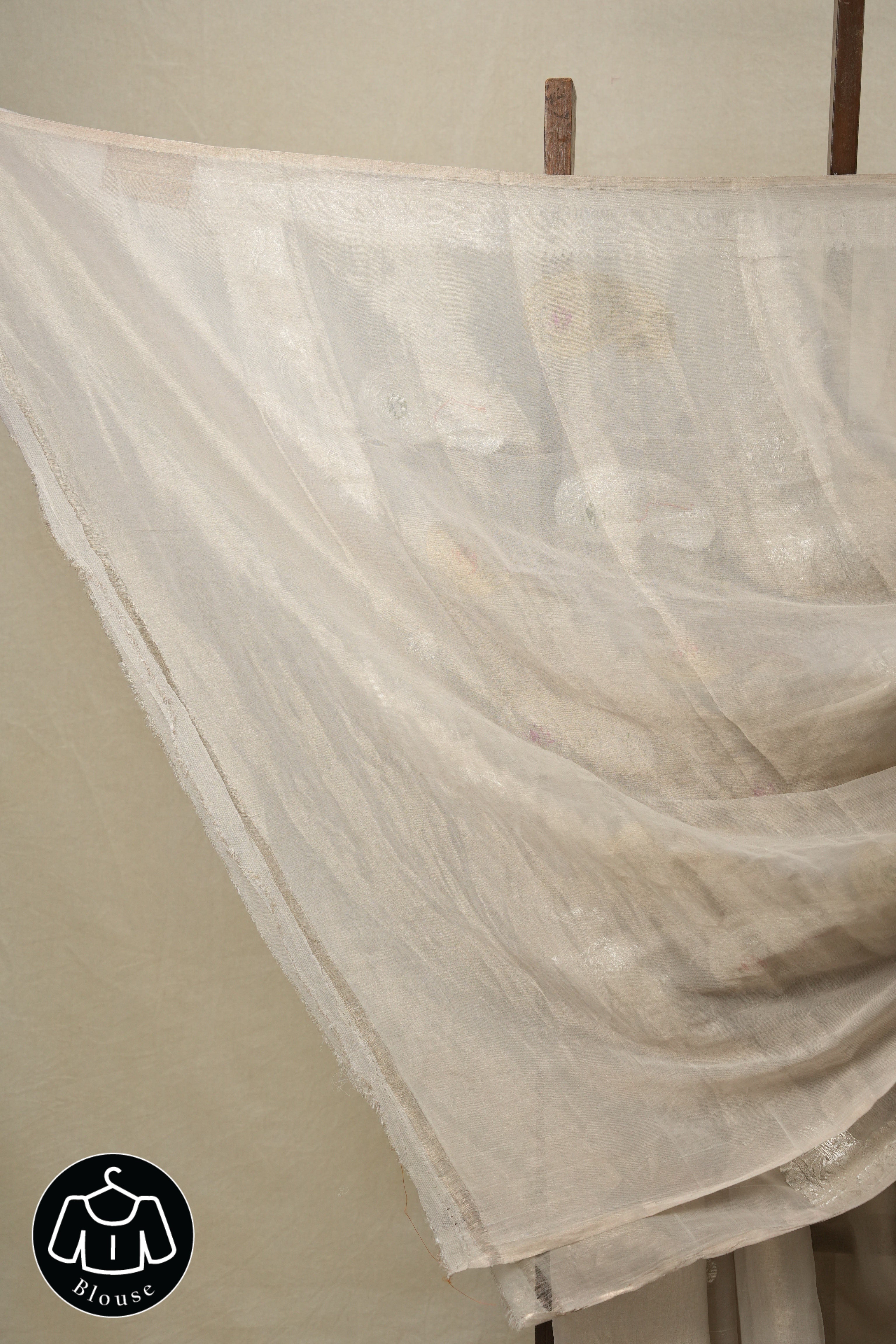 Grey Georgette Banarasi Silk Saree - SRGGBSS774