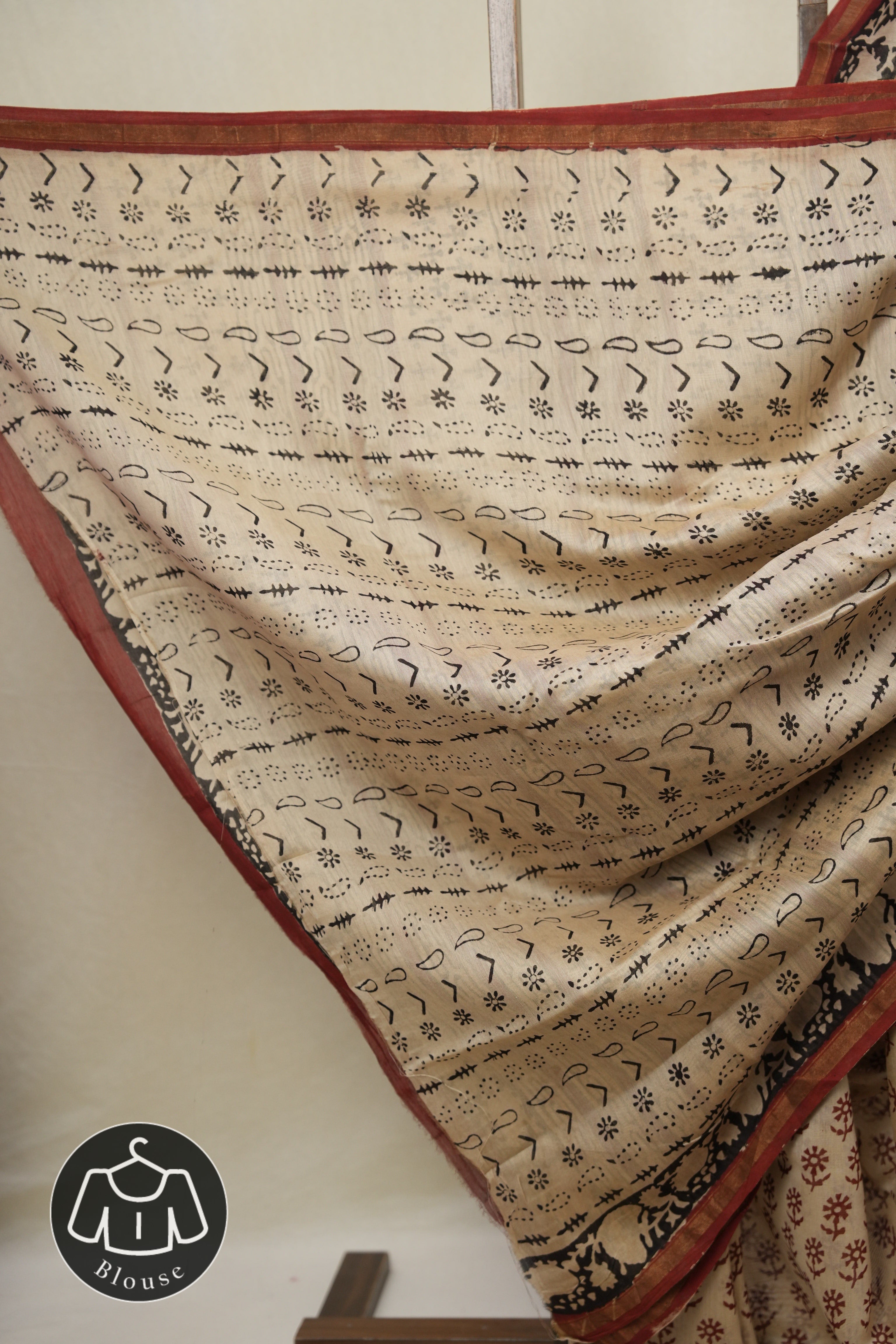 Beige HBP Cotton Silk Saree With Chanderi Border - SRBCSS1621