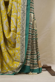 Yellow HBP Modal Silk Saree - SRYMSS519