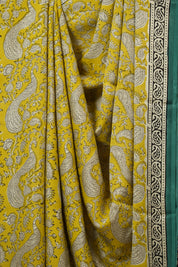 Yellow HBP Modal Silk Saree - SRYMSS519