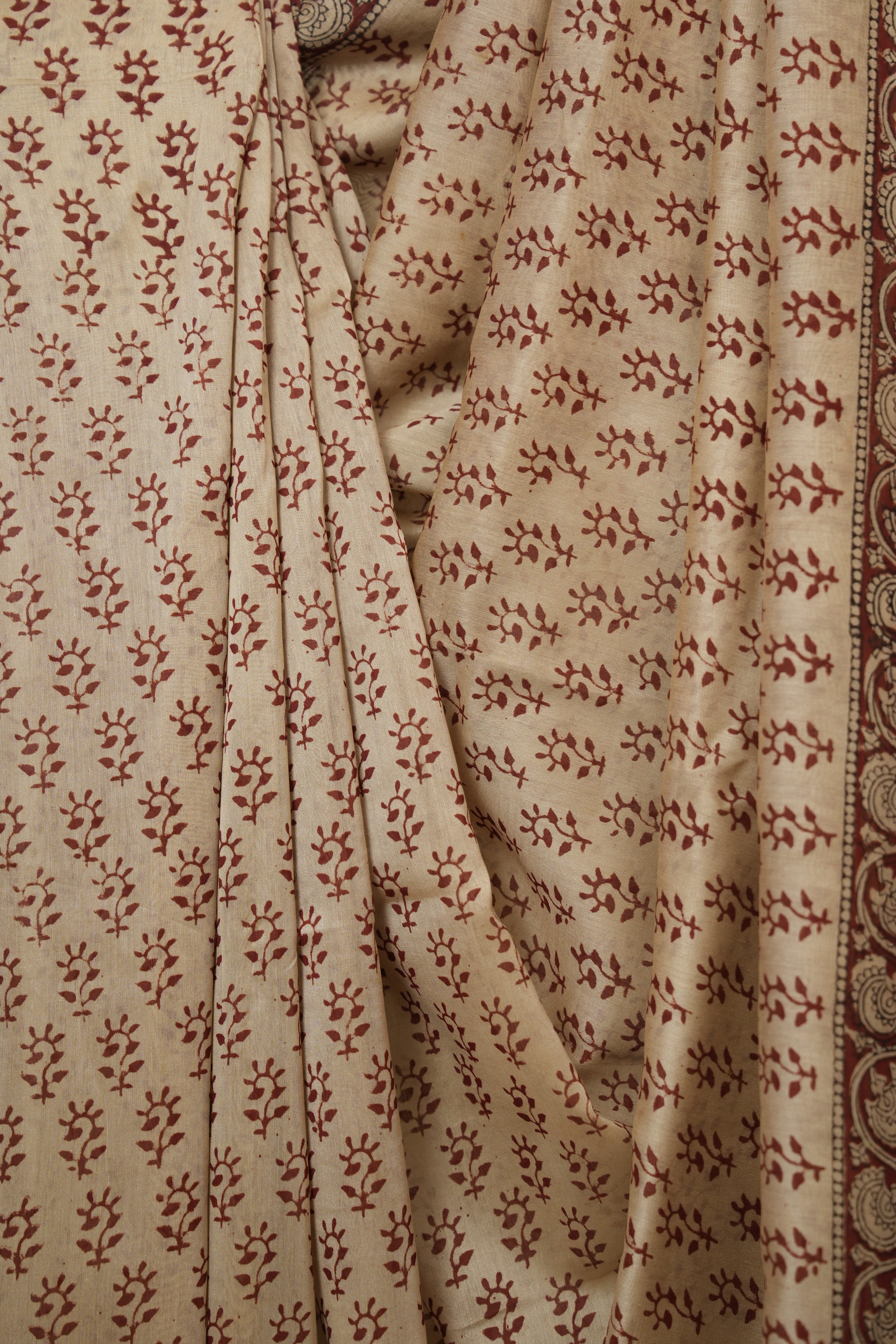 Beige HBP Cotton Silk Saree With Chanderi Border - SRBCSS1619