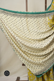 Yellow HBP Modal Silk Saree - SRYMSS519
