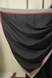 Black HBP Cotton Saree - SRBCS3460