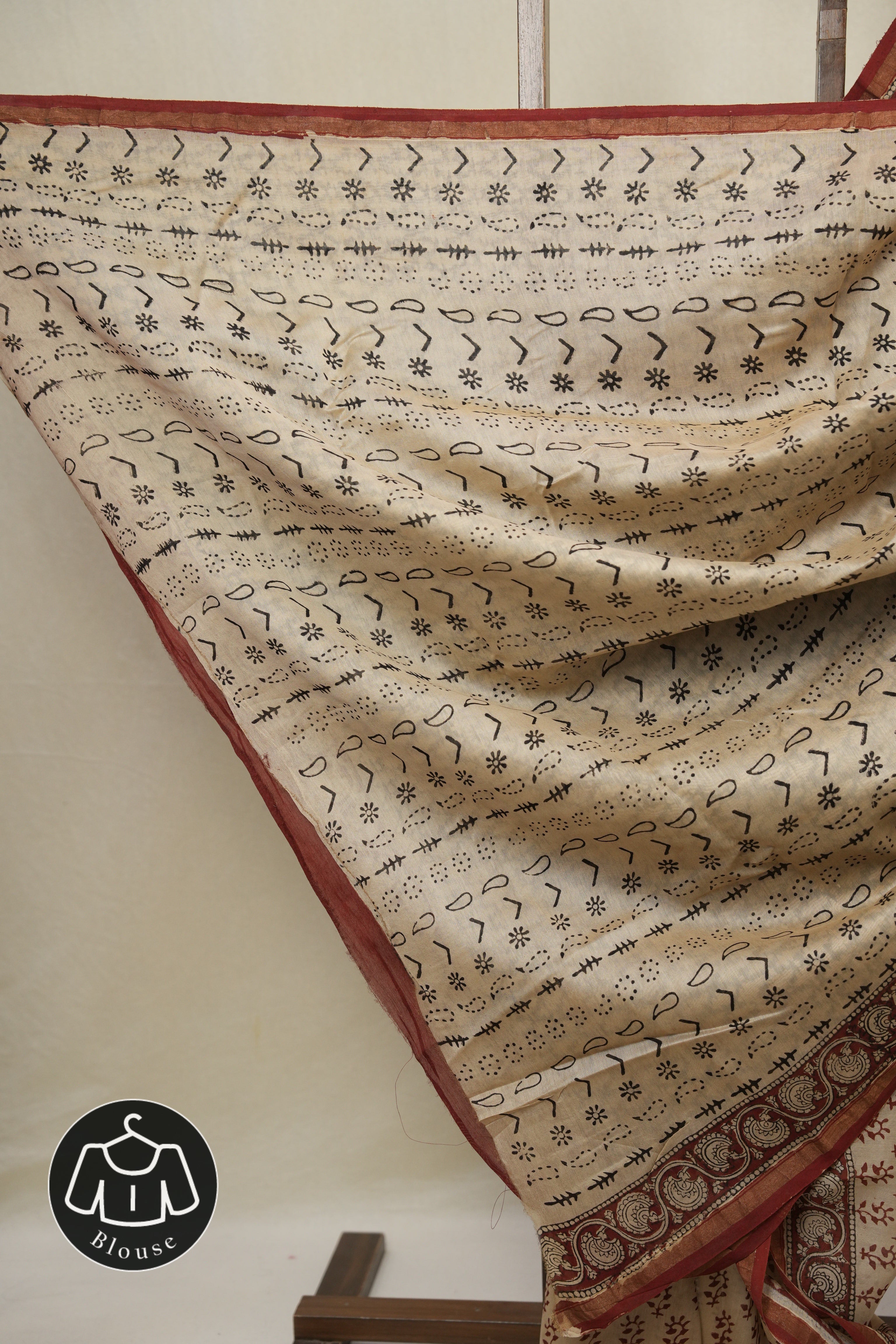 Beige HBP Cotton Silk Saree With Chanderi Border - SRBCSS1619