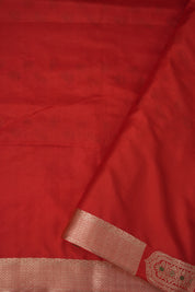 Red Banarasi Silk Saree - Saavari - SSRBSS59