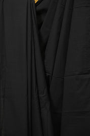 Black HBP Cotton Saree - SRBCS3462