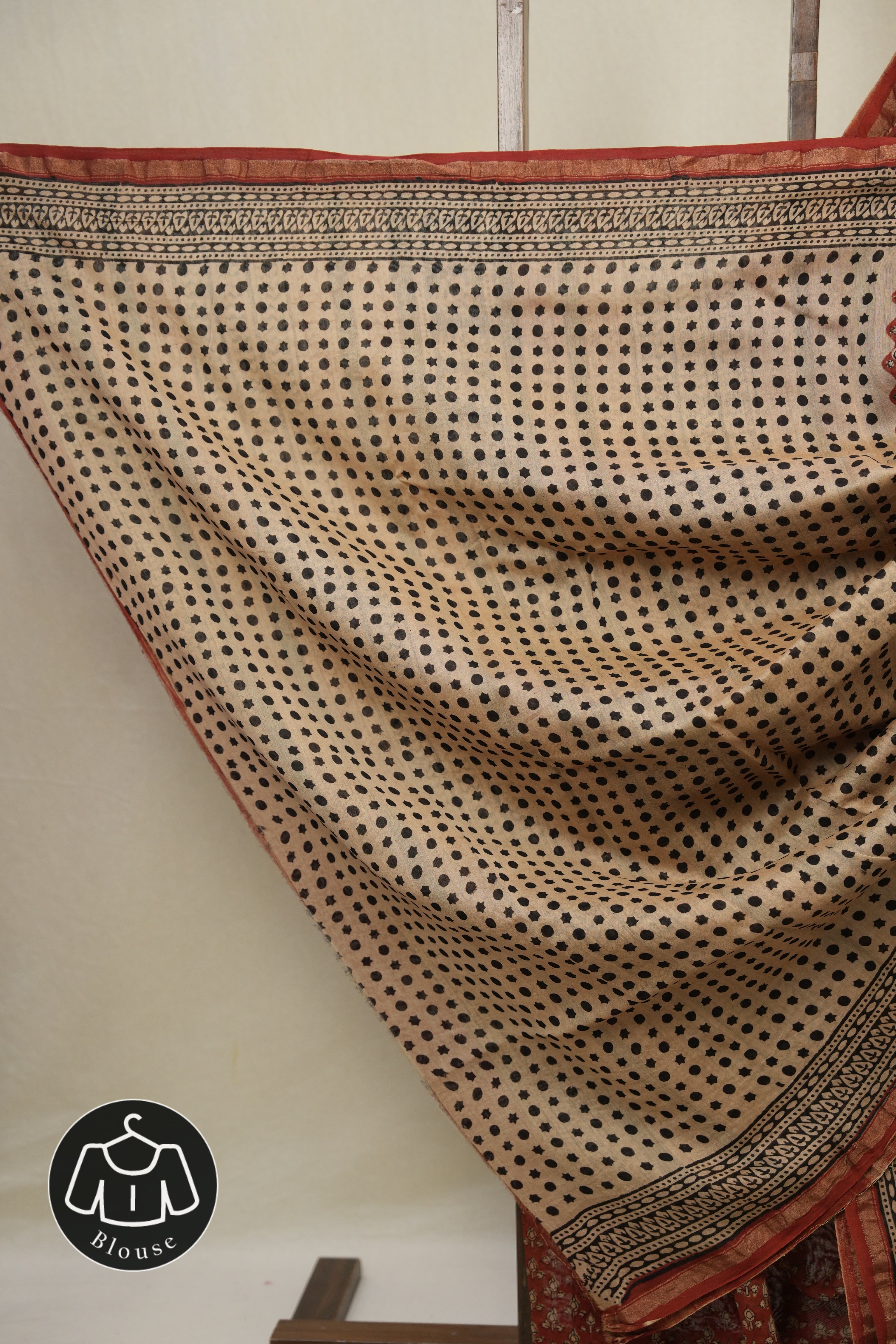 Maroon HBP Cotton Silk Saree With Chanderi Border - SRMCSS1618