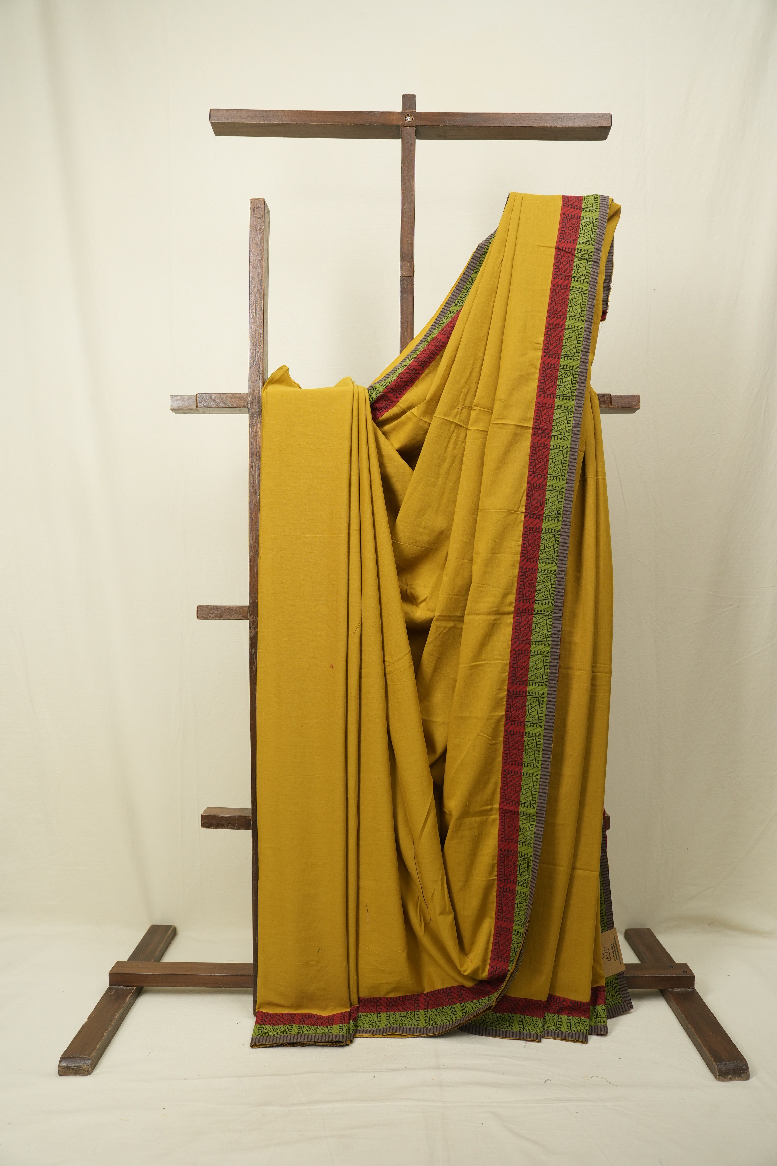 Yellow HBP Cotton Saree - SRYCS3461