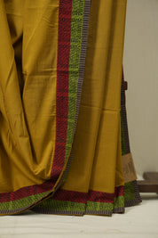 Yellow HBP Cotton Saree - SRYCS3461