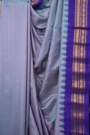 Dual Tone Blue Gadwal Silk Saree - SRDTBGSS619