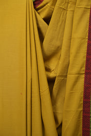 Yellow HBP Cotton Saree - SRYCS3461