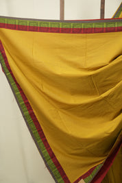 Yellow HBP Cotton Saree - SRYCS3461