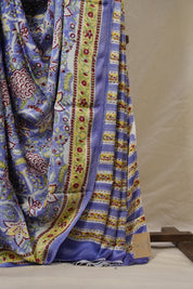 Blue HBP Modal Silk Saree - SRBMSS518