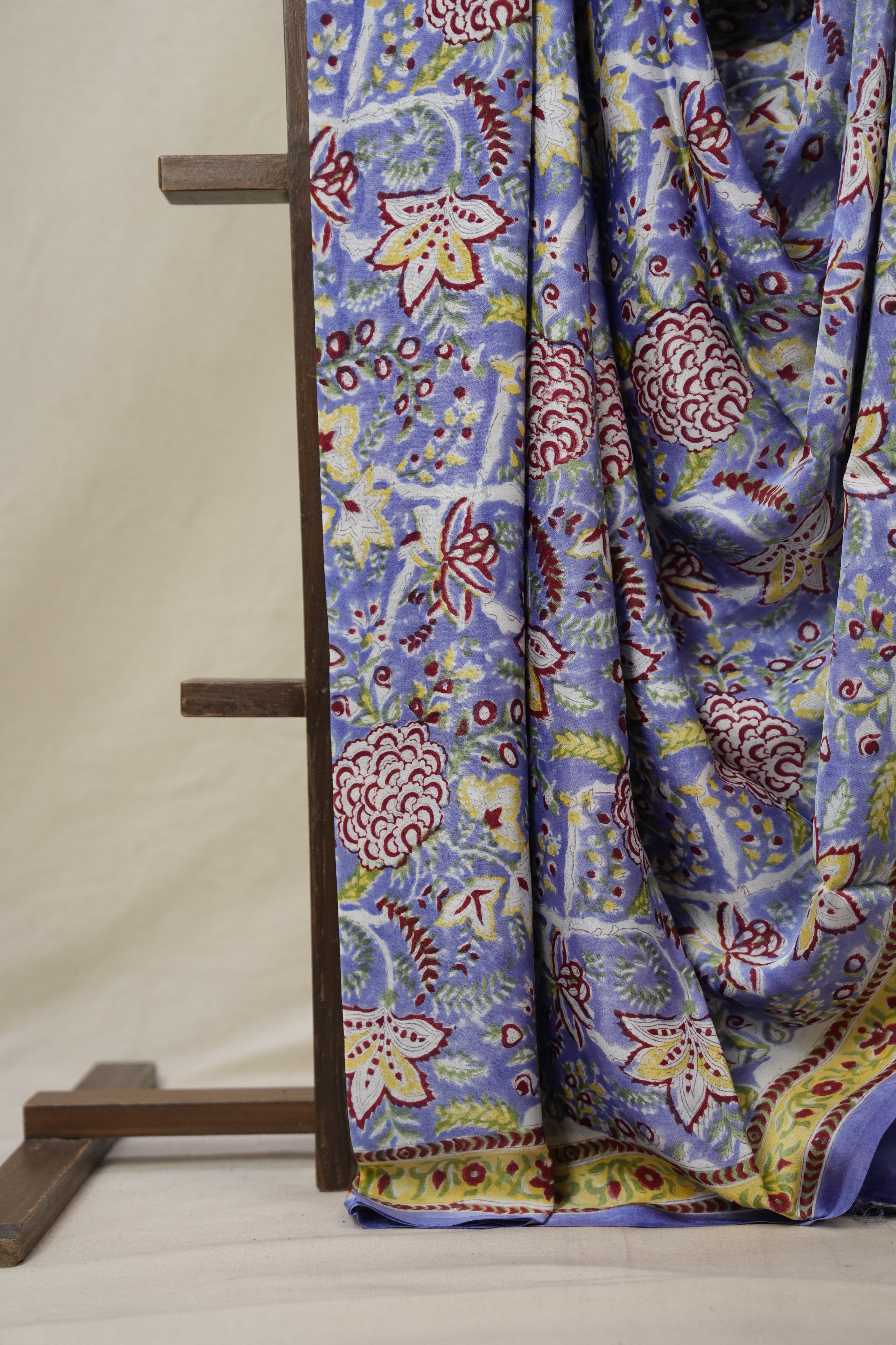 Blue HBP Modal Silk Saree - SRBMSS518